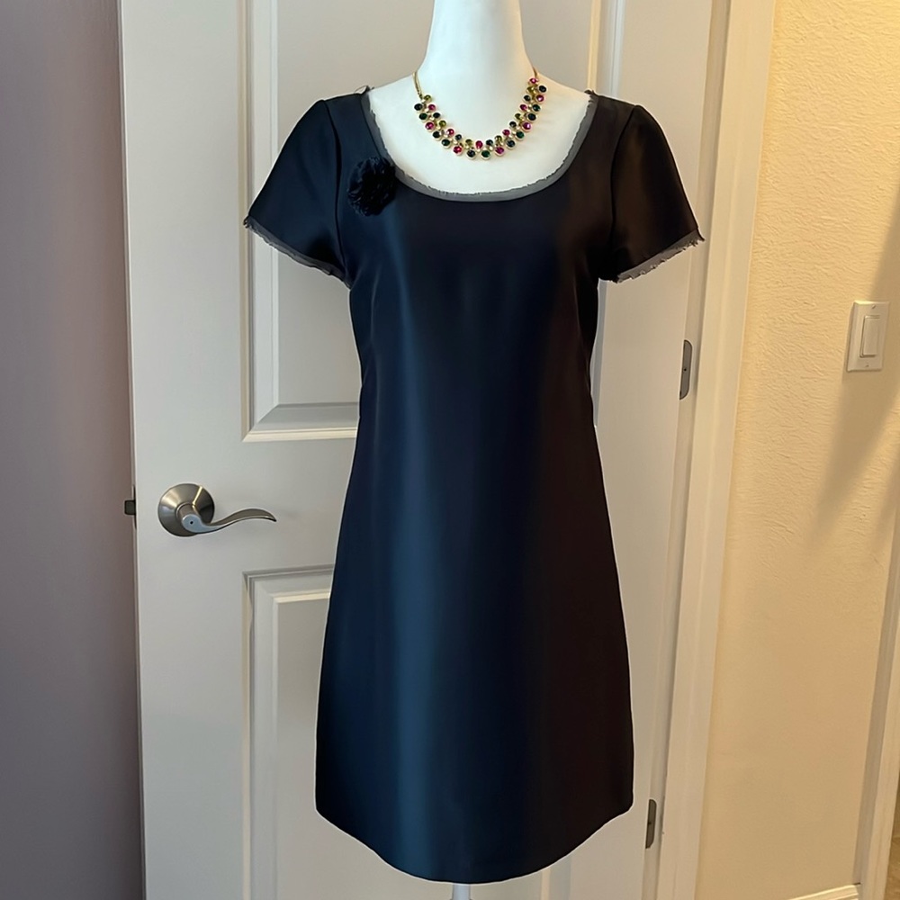 J Crew Silk Special Occasion Dress Slate Gray Size 2